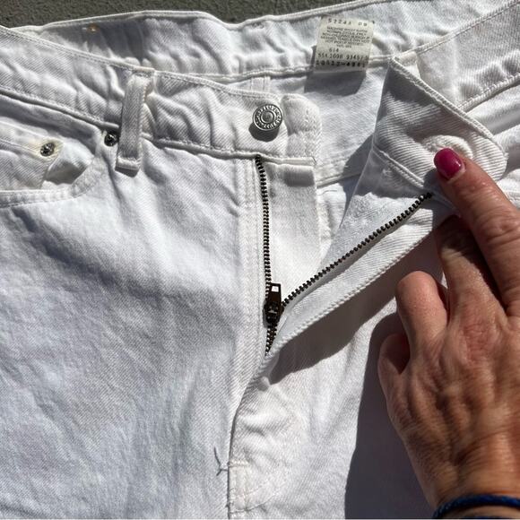 Vintage 90s Levi’s 512 White Slim Fit Straight Leg Jeans Size 11 JR Med - Picture 6 of 9